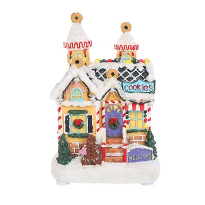 Christmas Wood Cabin Light Up Christmas Village