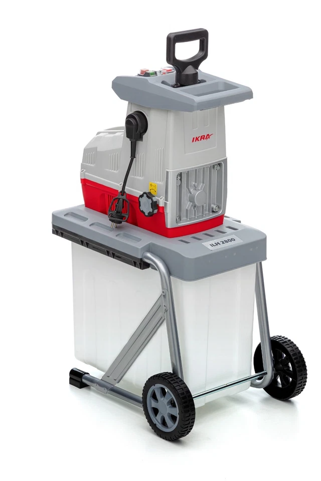 IKRA Elektro Walzenhäcksler Gartenhäcksler Leise Häcksler ILH 2800 Box 60L 2800W