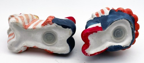 VTG Albert E Price Ceramic Clown Salt & Pepper Shakers 3" - Picture 6 of 7