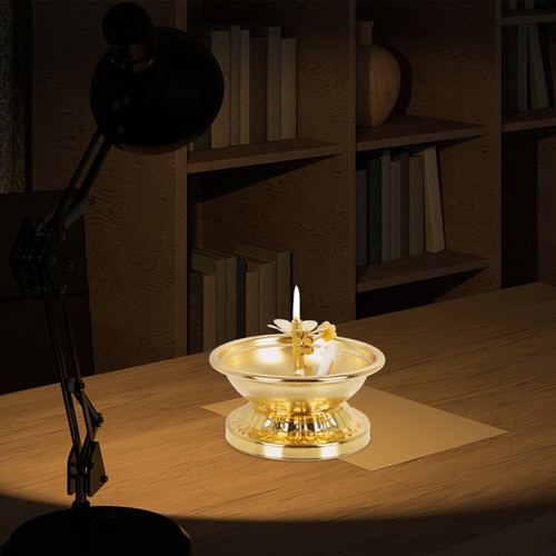 Religious Tealight Holder Oil Lamp Burner Votive Tealight Holder Candle Stick - Picture 8 of 12