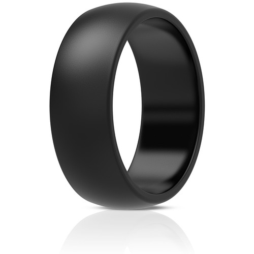ThunderFit Silicone Wedding Ring Men & Women - 8.7mm Wide - 2.5mm Thick (1 Pack) - 第 4/13 張圖片