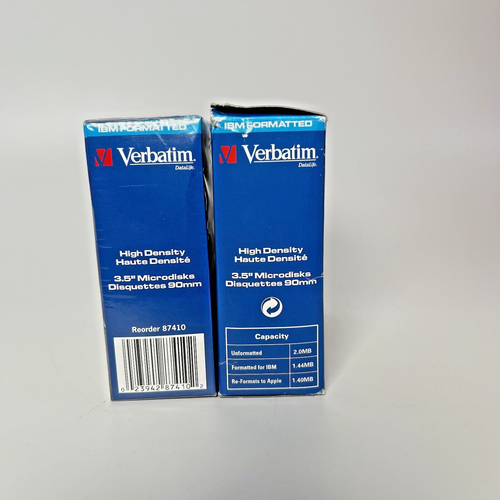 Verbatim MF2HD 3.5" 1.44MB Microdiscs x15 Sealed Box High Density Floppy Discs - Photo 9/14