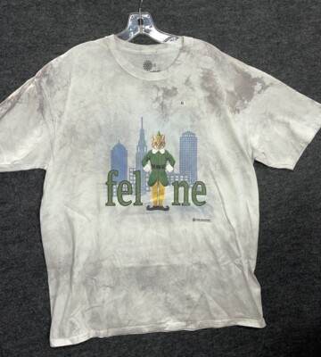 The Mountain Feline Elf Cat Tie Dye T Shirt Adult X-Large 