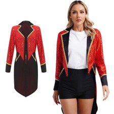 Womens Tailcoat Smooth Lining Circus Ringmast...