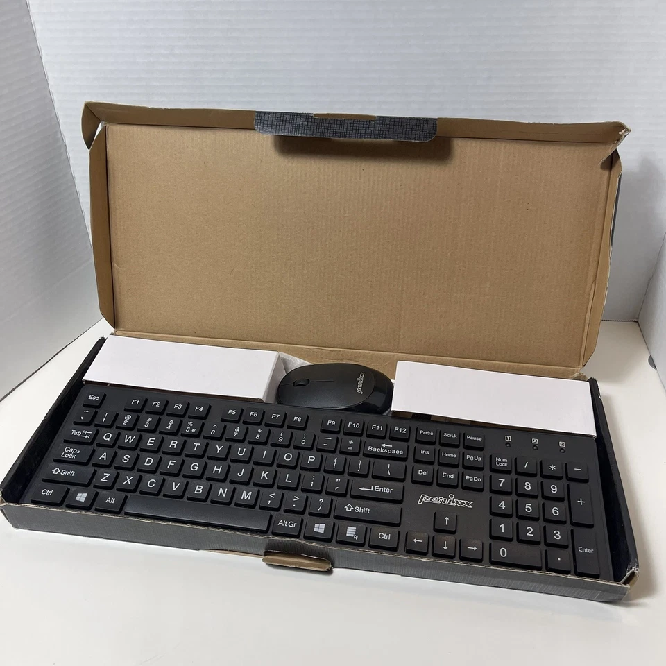 Perixx PERIDUO 717, 2.4 GHz Wireless Set: Big Print Letter Keyboard & Mouse Set - Image 4 of 4