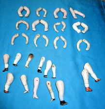 Antique mixed lot bisque doll legs /arms made in Germany