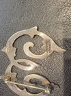 Sterling Cursive E pin Homemade Mexico — photo 2