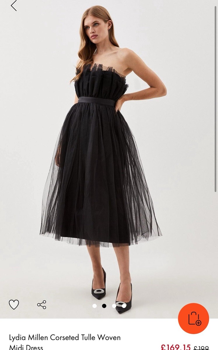 lydia millen corseted tulle midi dress Hannah Baycroft on LTK