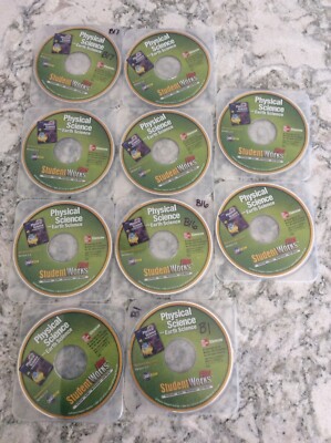 McGraw Hill Lot of 10 Physical Science w/Earth Science + Student Works Ver 2