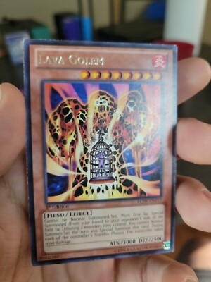 YUGIOH TCG LAVA GOLEM LCJW-EN117 RARE 1ST EDITION LP