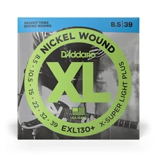 D'Addario EXL130+  Nickel Wound Extra-Super Light Electric Guitar Strings 8.5-39
