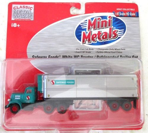 MINI METALS 31148 SAFEWAY FOODS BLANCO WC TRACTOR/REMOLQUE REFRIGERADO CONJUNTO NUEVO | Zustand: New