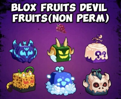 BLOX FRUIT FRUITS (NOT PERM) Trade in Second Sea, read Description