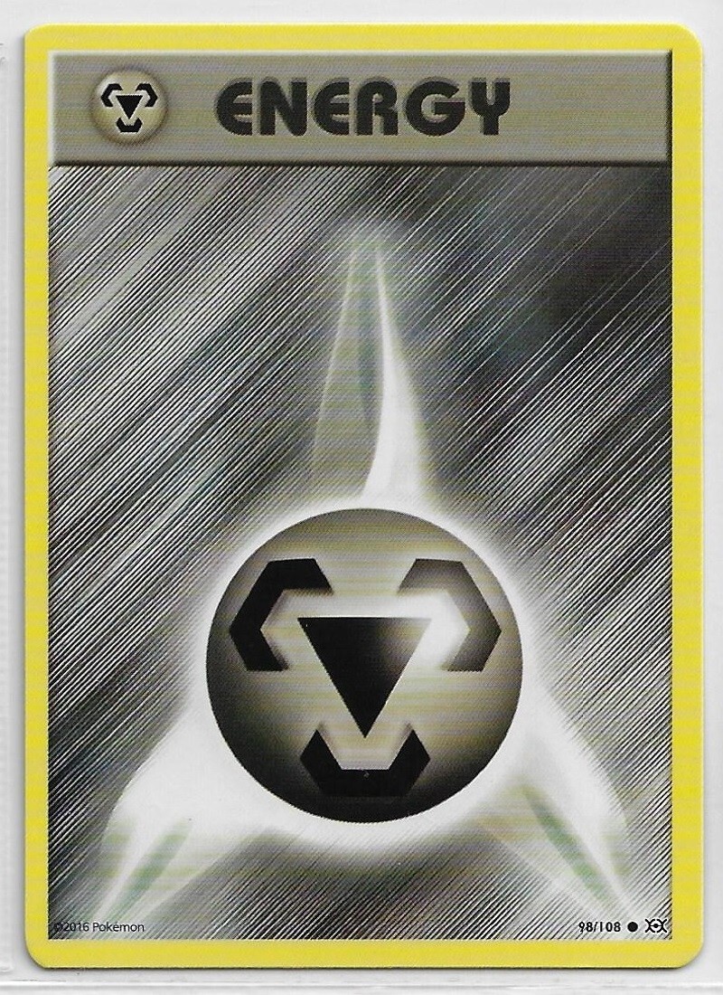 POKEMON XY - Evolutions NM 2016 Common NON-holo Basic #98/108 METAL ENERGY card