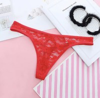 3X Damen Tanga String Tanga Slip Stretch UnterwäSche S Rot