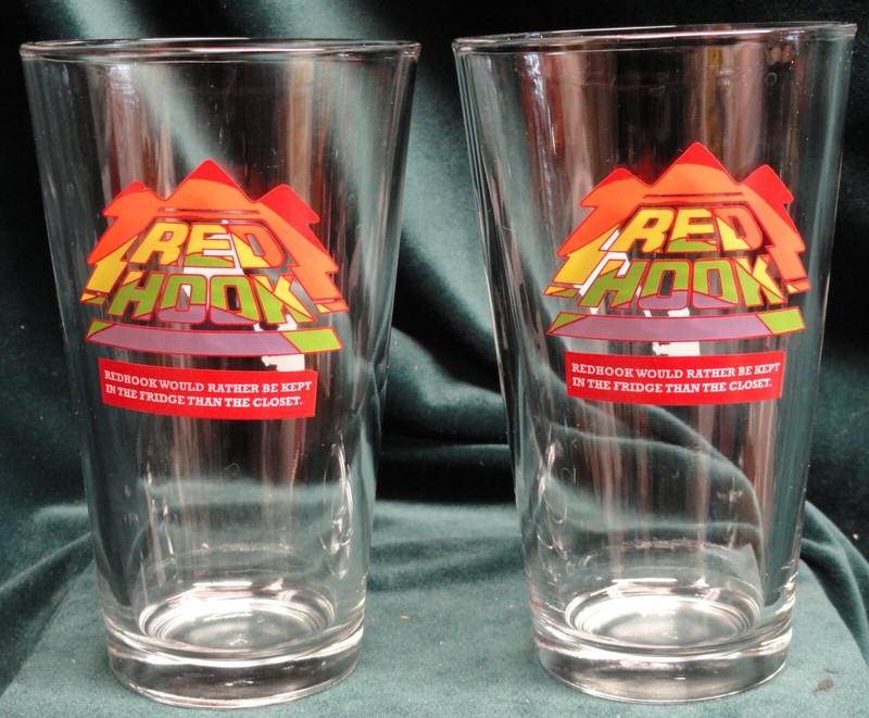 Pair RED HOOK Rather Be Kept In The Fridge Than The Closet LBGTQ Pint Beer Glass