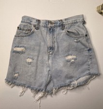Levi s Vintage 90s High Rise Denim Shorts 550 Relaxed Fit Size 9 Jr. M