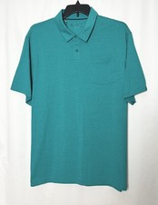 Under Armour Men  s Loose Heatgear Short Sleeve Polo Shirt Color Green Size 2XL