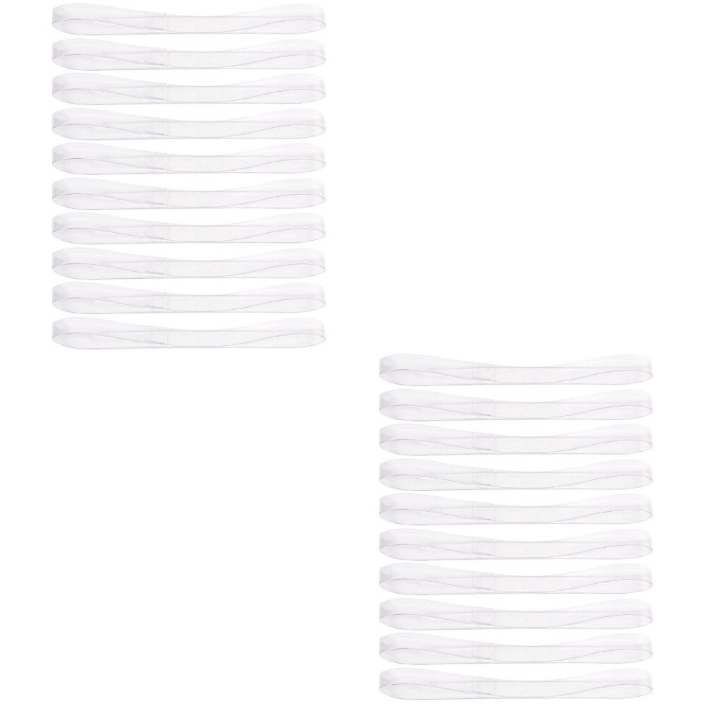 APL 2 PEZZI Lacci Trasparenti Donna Tacchi Alti Elasticizzati Antisciolti Cinturini