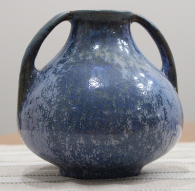 Fulper Pottery Vase Blue Crystalline Arts & Craft Style, Great Condition