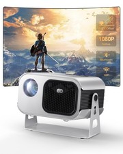 4K Projector with WiFi 6 and Bluetooth 5.2, 600 ANSI Native 1080P Projector, ...
