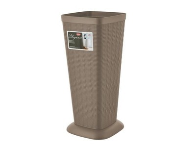 Schirmständer Eleganz Rattan Farbe Turteltaube Brown 25x58x25 CM Stefanplast