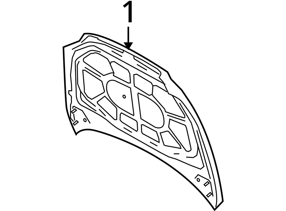 Hood Panel Orca Black LY2T Fits 07-15 AUDI Q7 854358 Foto 3 de 4