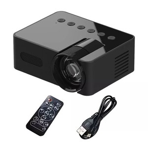 1080P HD Projecteur AUX/USB/Type-C Connectivité multifonctionnelle Facile à transporter