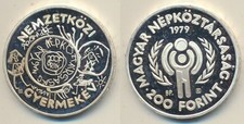 Hungary: 1979 200 Forint ASW 0.6726oz Silver Proof Year of the Child aFDC