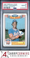 1985 TOPPS ALL-STAR GLOSSY SET OF 22 #8 DARRYL STRAWBERRY PSA 10