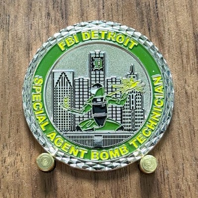 FBI Detroit Bomb Technician Special Agent Challenge Coin  W#3