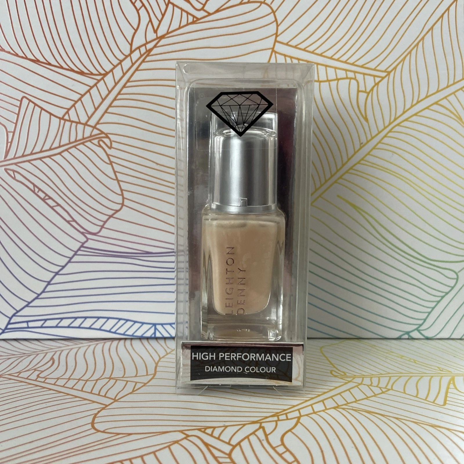 Leighton Denny High Performance Nail Colour Polish Varnish DIAMOND IVORY 12ml