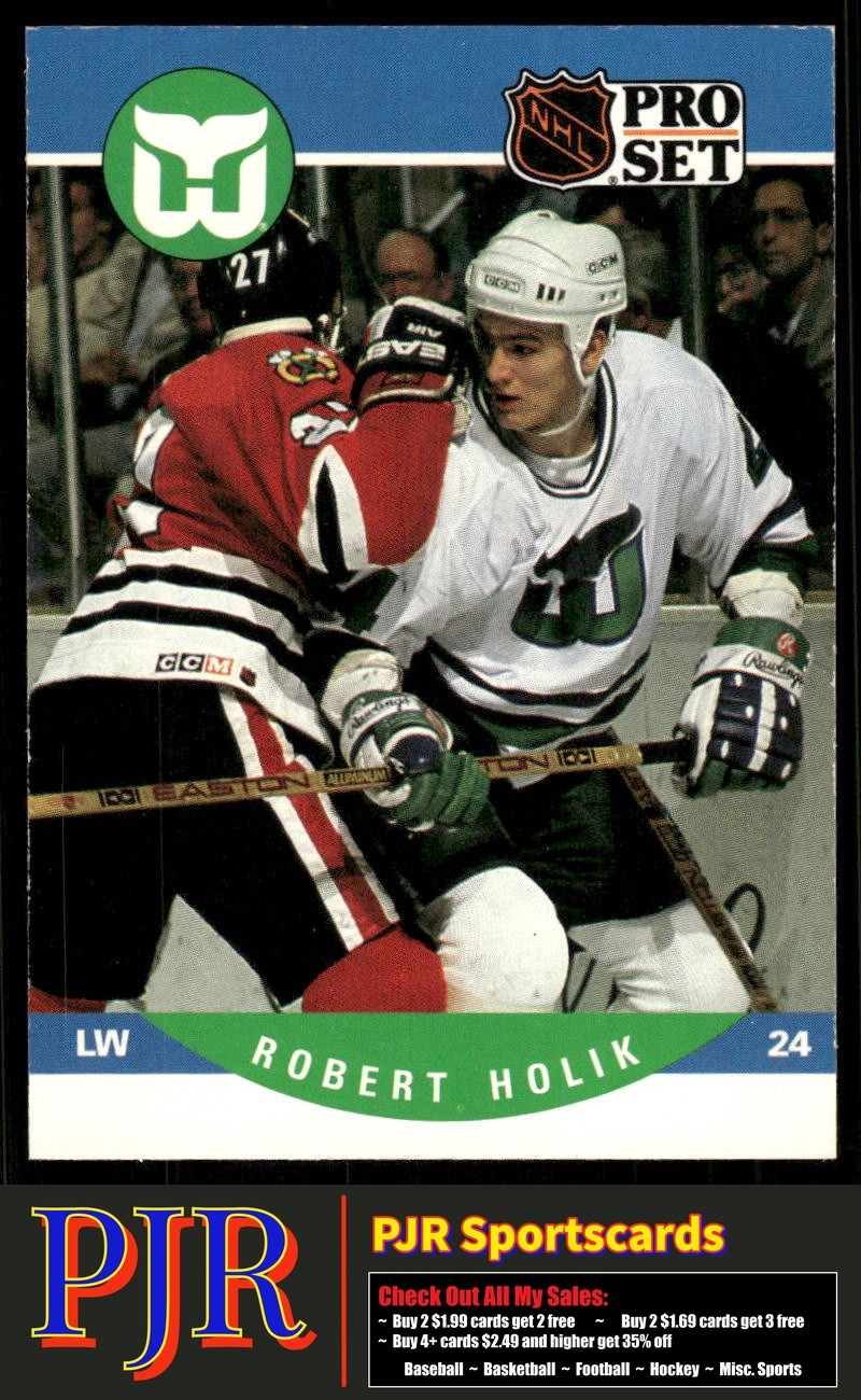 Robert Holik 1990-91 Pro Set #609 Hartford Whalers Rookie