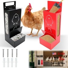 2Pcs Chicken Grit Feeder,Chicken Oyster Shell Feeder Weatherproof Heavy
