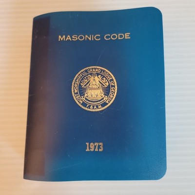 1973 Masonic Code Grand Lodge of Georgia F&AM 9th Ed Freemasons