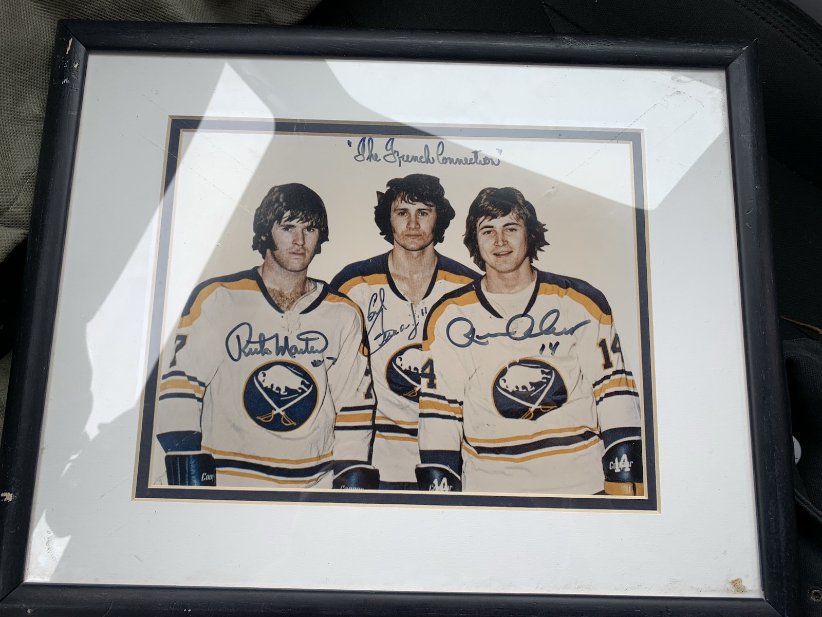 Buffalo Sabres French Connection Signed Framed Photo Martin Perreault ...