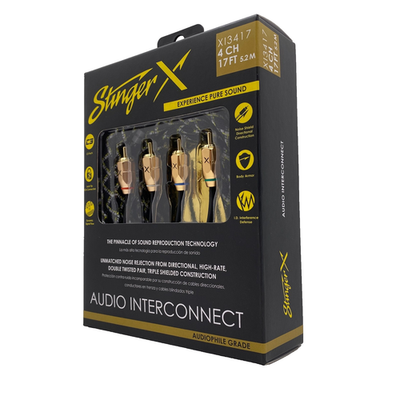 #ad #ad Stinger XI3417 Premium 4 Channel RCA Interconnect 17 Feet X3 Series Car Audio $129.00