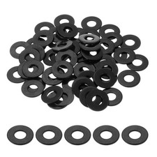 60 Pcs Flat Washer for Screws Metal Washer 8mm ID x 20mm OD x 1.5mm Thick Black