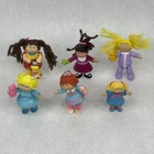 Lot of 6 Vintage Cabbage Patch Kids Mini Figurines 1984 O.A.A. PVC Baby Toddler