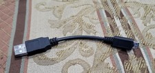 Micro-USB-B to USB-A Charge/Sync Cable for Digital Cameras, Black 3"