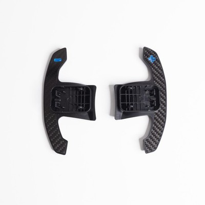 Carbon Fiber Steering Wheel Paddle Shifters for BMW F30 F31 G20 G21 F32 G22 Blue