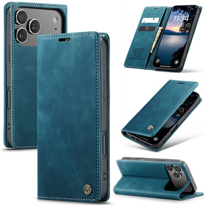 Für iPhone 17 16 15 14 13 Pro Max Hülle Leder Flip Wallet Book Magnetverschluss
