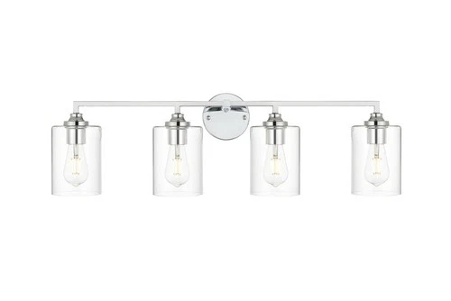 Elegant Lighting LD7315W33 Mayson 4 Light 10" Tall Bathroom - Chrome - Picture 1 of 12