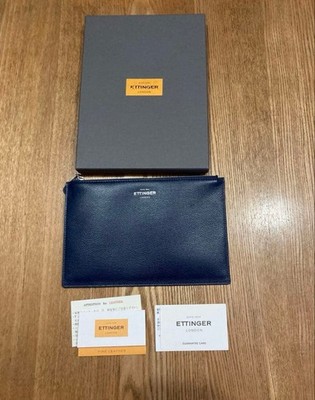 ETTINGER エッティンガー ケース Black Blue 中古・古着通販】ETTINGER (エッティンガー) ブライドルレザーレザー