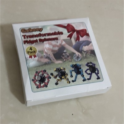 Odisey Transformable Animation Fidget Spinner Set 4 Pack Collectible