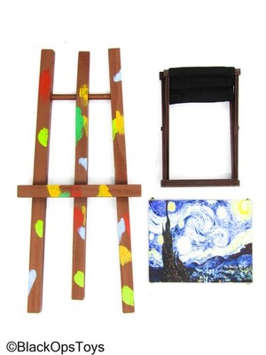 1/6 Scale Toy Vincent Willem Van Gogh - Painters Isle w/Starry Night Painting