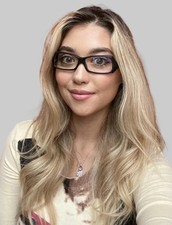 New Vintage ALAIN MIKLI Women's Eyeglasses Frame AL1003 001 54mm Black France