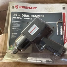 JobSmart 3/4" Dual Hammer Air Impact Wrench 1190257 Brand New
