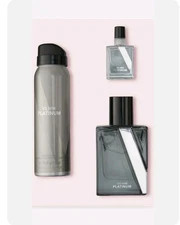 Victoria’s Secret VS HIM Platinum 3-pc Gift Set EDP and Body Spray -NEW & SEALED