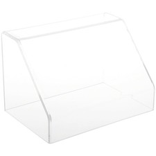 Plymor Clear Acrylic Slanted Front Display Case with No Base, 9" W x 6" D x 6" H